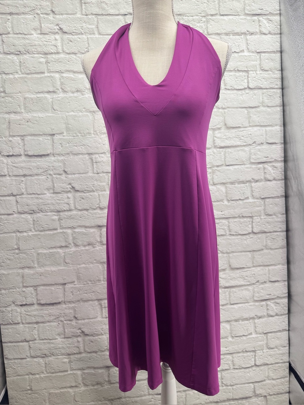 Patagonia Morning Glory Halter Dress Amaranth Purple Size Large Gorpcore Active